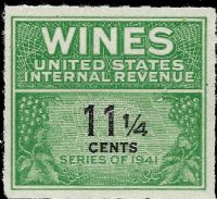 Scott RE124<br />11 1/4c Wines - Green & Black<br /><span class=quot;smallerquot;>(reference or stock image)</span>