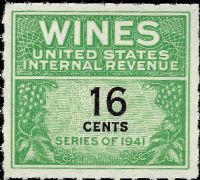 Scott RE128<br />16c Wines - Green & Black<br /><span class=quot;smallerquot;>(reference or stock image)</span>