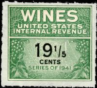 Scott RE129<br />19 1/5c Wines - Green & Black<br /><span class=quot;smallerquot;>(reference or stock image)</span>