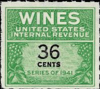 Scott RE135<br />36c Wines - Green & Black<br /><span class=quot;smallerquot;>(reference or stock image)</span>