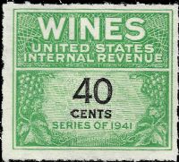 Scott RE136<br />40c Wines - Green & Black<br /><span class=quot;smallerquot;>(reference or stock image)</span>