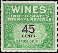 Scott RE137<br />45c Wines - Green & Black<br /><span class=quot;smallerquot;>(reference or stock image)</span>
