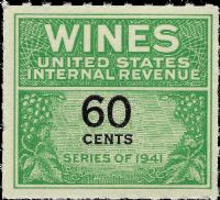 Scott RE140<br />60c Wines - Green & Black<br /><span class=quot;smallerquot;>(reference or stock image)</span>