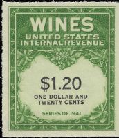 Scott RE146<br />$1.20 Wines - Green - Black Denominations (2 Lines)<br /><span class=quot;smallerquot;>(reference or stock image)</span>