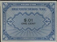 Scott RZ1<br />1c Blue & Black Rectification Stamp<br /><span class=quot;smallerquot;>(reference or stock image)</span>