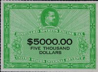 Scott RX20<br />$5,000.00 Charles S. Fairchild - Yellow-green & Black - Inscribed quot;STAMP FOR SERIES 1950quot;<br /><span class=quot;smallerquot;>(reference or stock image)</span>