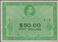 Scott RX37<br />$50.00 Charles S. Fairchild - Yellow-green & Black - Inscribed quot;STAMP FOR SERIES 1950 quot; Omited<br /><span class=quot;smallerquot;>(reference or stock image)</span>