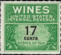 Scott RE186<br />17c Wines - Green & Black<br /><span class=quot;smallerquot;>(reference or stock image)</span>
