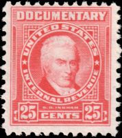 Scott R662<br />25c Samuel Delucenna Ingham - Carmine - W/O Overprint<br /><span class=quot;smallerquot;>(reference or stock image)</span>