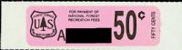 Scott RVC1<br />50c National Forest Service Logo - Black on Pink Paper<br /><span class=quot;smallerquot;>(reference or stock image)</span>