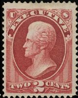Scott O11<br />2c EXECUTIVE - Andrew Jackson - Carmine<br />Pane Single<br /><span class=quot;smallerquot;>(reference or stock image)</span>