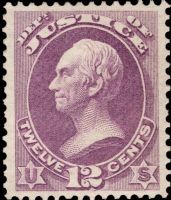 Scott O30<br />12c JUSTICE - Henry Clay - Purple<br />Pane Single<br /><span class=quot;smallerquot;>(reference or stock image)</span>