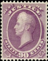 Scott O34<br />90c JUSTICE - Oliver Hazard Perry - Purple<br />Pane Single<br /><span class=quot;smallerquot;>(reference or stock image)</span>