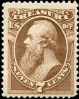 Scott O76<br />7c TREASURY - Edwin Stanton - Brown<br />Pane Single<br /><span class=quot;smallerquot;>(reference or stock image)</span>