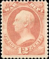 Scott O89<br />12c WAR - Henry Clay - Rose<br />Pane Single<br /><span class=quot;smallerquot;>(reference or stock image)</span>