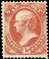 Scott O90<br />15c WAR - Daniel Webster - Rose<br />Pane Single<br /><span class=quot;smallerquot;>(reference or stock image)</span>