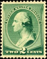 Scott 213<br />2c George Washington - Green<br />Pane-Single<br /><span class=quot;smallerquot;>(reference or stock image)</span>