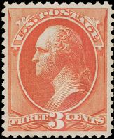 Scott 214<br />3c George Washington - Vermilion<br />Pane-Single<br /><span class=quot;smallerquot;>(reference or stock image)</span>