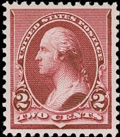 Scott 219D<br />2c George Washington - Lake<br />Pane Single<br /><span class=quot;smallerquot;>(reference or stock image)</span>