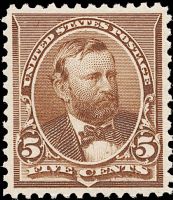 Scott 223<br />5c Ulysses S Grant<br />Pane Single<br /><span class=quot;smallerquot;>(reference or stock image)</span>