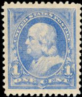 Scott 246<br />1c Benjamin Franklin - Ultramarine<br />Pane Single<br /><span class=quot;smallerquot;>(reference or stock image)</span>