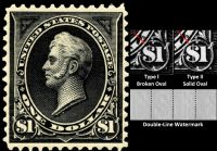 Scott 276A<br />$1.00 Oliver Hazard Perry - Black - Type II<br />Pane Single<br /><span class=quot;smallerquot;>(reference or stock image)</span>