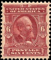 Scott 305<br />6c James A. Garfield<br />Pane Single<br /><span class=quot;smallerquot;>(reference or stock image)</span>