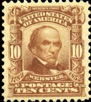 Scott 307<br />10c Daniel Webster<br />Pane Single<br /><span class=quot;smallerquot;>(reference or stock image)</span>