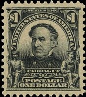 Scott 311<br />$1.00 David Farragut<br />Pane Single<br /><span class=quot;smallerquot;>(reference or stock image)</span>