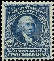 Scott 312<br />$2.00 James Madison<br />Pane Single<br /><span class=quot;smallerquot;>(reference or stock image)</span>
