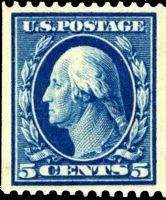 Scott 351<br />5c George Washington<br />Coil Single<br /><span class=quot;smallerquot;>(reference or stock image)</span>