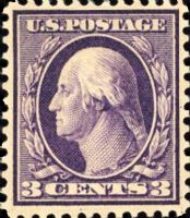 Scott 359<br />3c George Washington - Bluish Paper<br />Pane Single<br /><span class=quot;smallerquot;>(reference or stock image)</span>