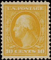 Scott 364<br />10c George Washington - Bluish Paper<br />Pane Single<br /><span class=quot;smallerquot;>(reference or stock image)</span>