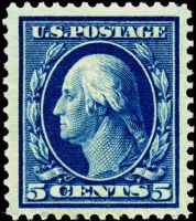 Scott 378<br />5c George Washington<br />Pane Single<br /><span class=quot;smallerquot;>(reference or stock image)</span>