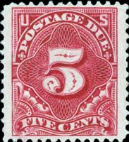 Scott J48<br />5c Numeral 5 - Deep-claret<br />Pane Single<br /><span class=quot;smallerquot;>(reference or stock image)</span>