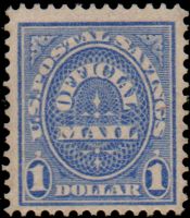 Scott O123<br />$1.00 POSTAL SAVINGS<br />Pane Single<br /><span class=quot;smallerquot;>(reference or stock image)</span>