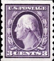 Scott 394<br />3c George Washington - Type I<br />Coil Single<br /><span class=quot;smallerquot;>(reference or stock image)</span>