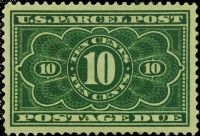 Scott JQ4<br />10c U.S Parcel Post Postage Due<br />Pane Single<br /><span class=quot;smallerquot;>(reference or stock image)</span>