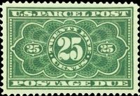 Scott JQ5<br />25c U.S Parcel Post Postage Due<br />Pane Single<br /><span class=quot;smallerquot;>(reference or stock image)</span>