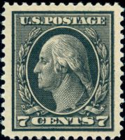 Scott 407<br />7c George Washington<br />Pane Single<br /><span class=quot;smallerquot;>(reference or stock image)</span>