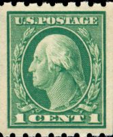 Scott 410<br />1c George Washington (Coil)<br />Coil Single<br /><span class=quot;smallerquot;>(reference or stock image)</span>