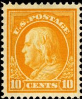 Scott 416<br />10c Benjamin Franklin<br />Pane Single<br /><span class=quot;smallerquot;>(reference or stock image)</span>