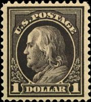 Scott 423<br />$1.00 Benjamin Franklin<br />Pane Single<br /><span class=quot;smallerquot;>(reference or stock image)</span>