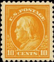 Scott 433<br />10c Benjamin Franklin<br />Pane Single<br /><span class=quot;smallerquot;>(reference or stock image)</span>