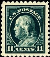 Scott 434<br />11c Benjamin Franklin<br />Pane Single<br /><span class=quot;smallerquot;>(reference or stock image)</span>