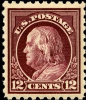 Scott 435<br />12c Benjamin Franklin<br />Pane Single<br /><span class=quot;smallerquot;>(reference or stock image)</span>