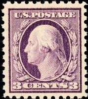 Scott 464<br />3c George Washington - Type I<br />Pane Single<br /><span class=quot;smallerquot;>(reference or stock image)</span>