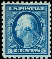 Scott 466<br />5c George Washington<br />Pane Single<br /><span class=quot;smallerquot;>(reference or stock image)</span>