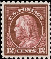Scott 474<br />12c Benjamin Franklin<br />Pane Single<br /><span class=quot;smallerquot;>(reference or stock image)</span>