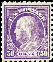 Scott 477<br />50c Benjamin Franklin<br />Pane Single<br /><span class=quot;smallerquot;>(reference or stock image)</span>